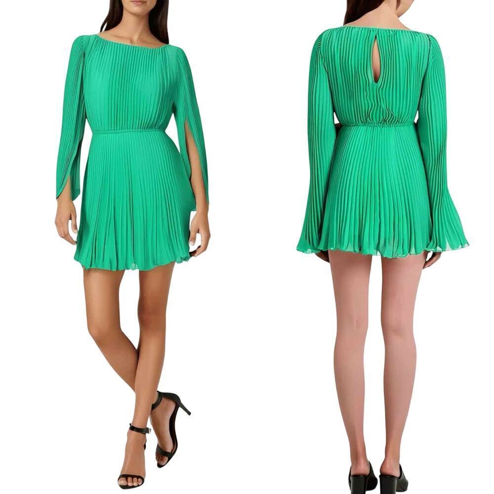 BCBGMAXAZRIA Pleated Mini Holiday Party Dress Size 0
